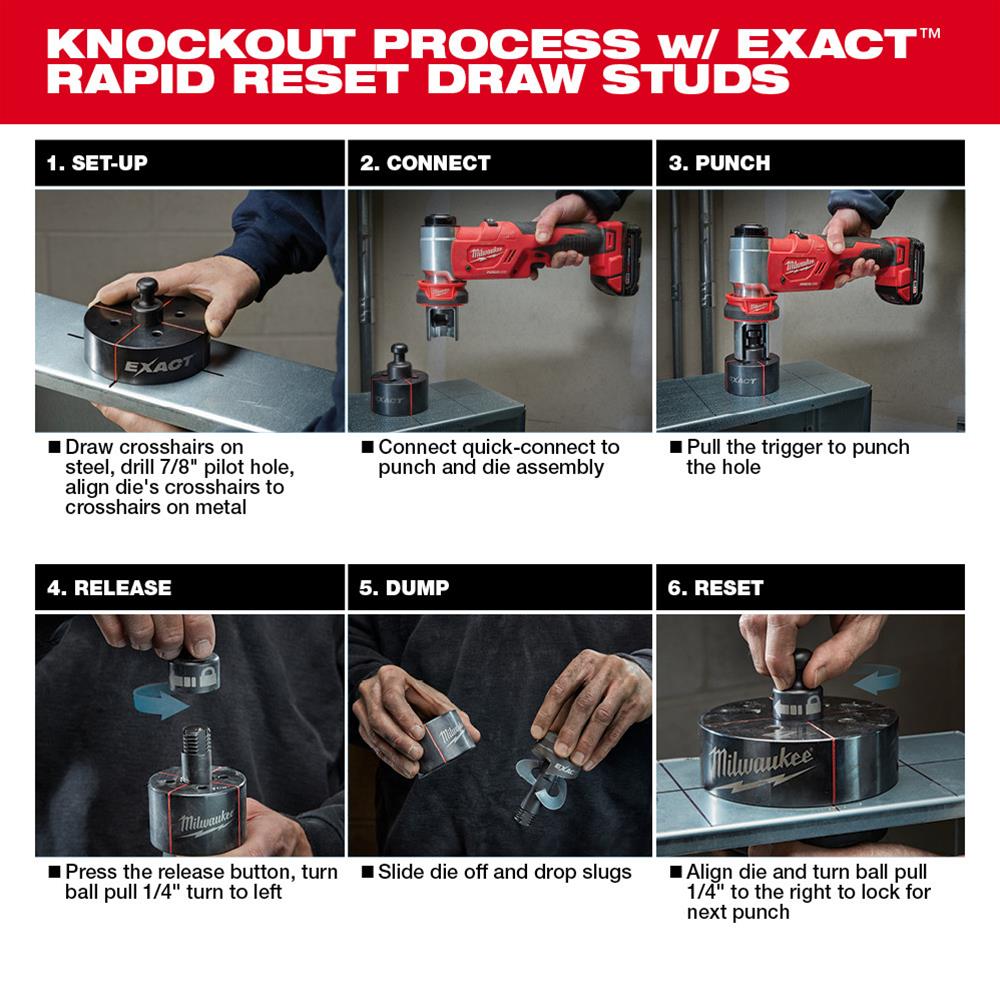 Milwaukee Tool 2676-23 Milwaukee M18 FORCE LOGIC 10-Ton Knockout