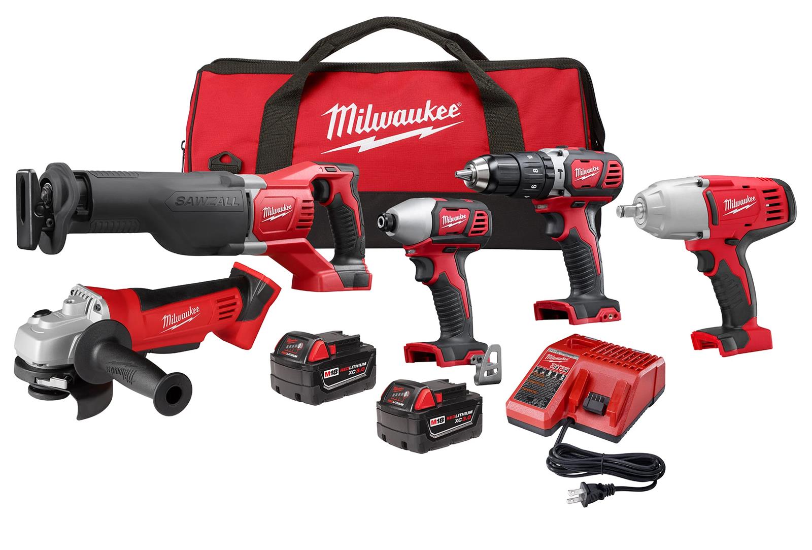 Milwaukee Tool 2697 25 Milwaukee M18 Cordless Lithium Ion 5 Tool Combo milwaukee-tool-2697-25-milwaukee-m18-cordless-lithium-ion-5-tool-combo