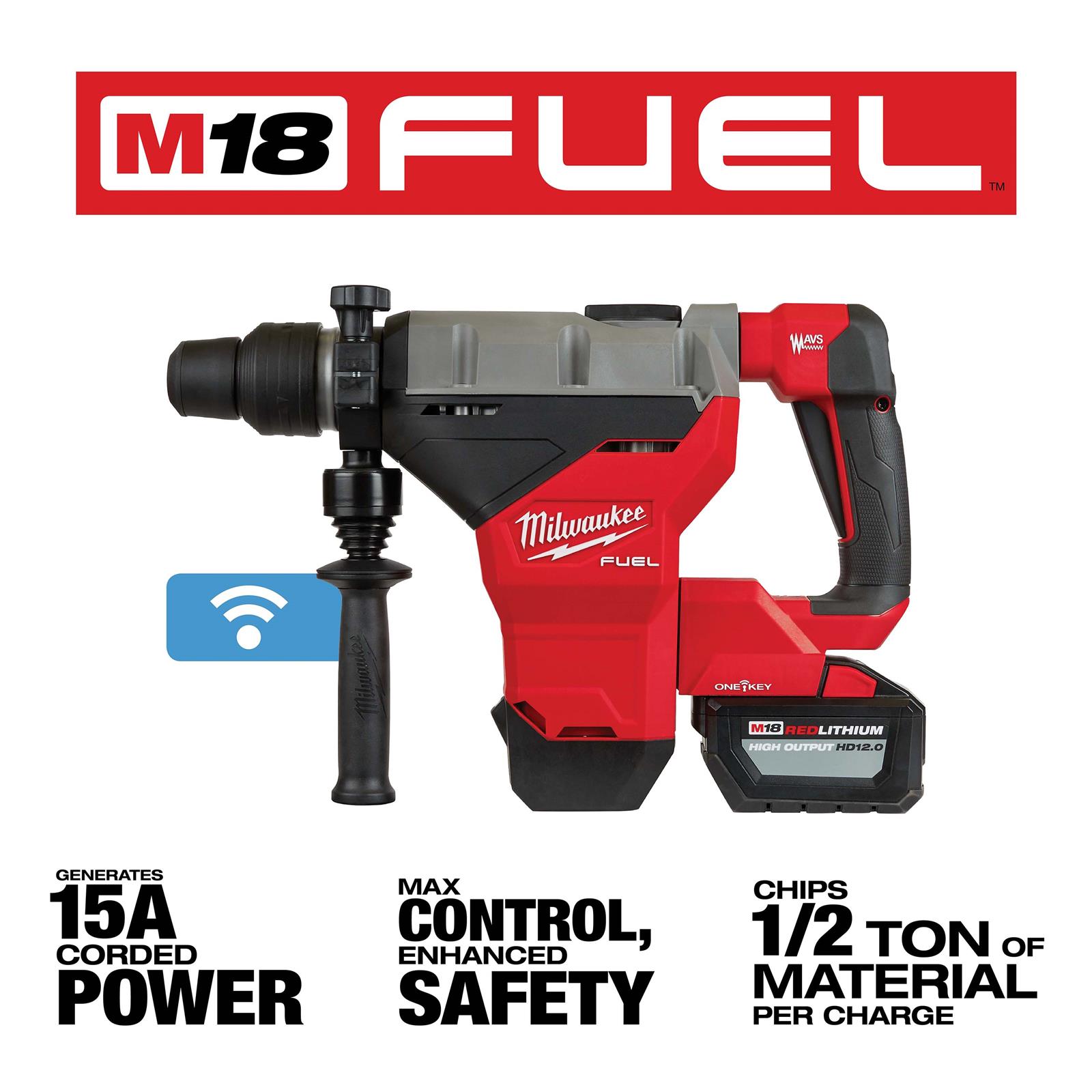 Milwaukee Tool 2718-22HD Milwaukee M18 FUEL 1 3/4 in. SDS Max