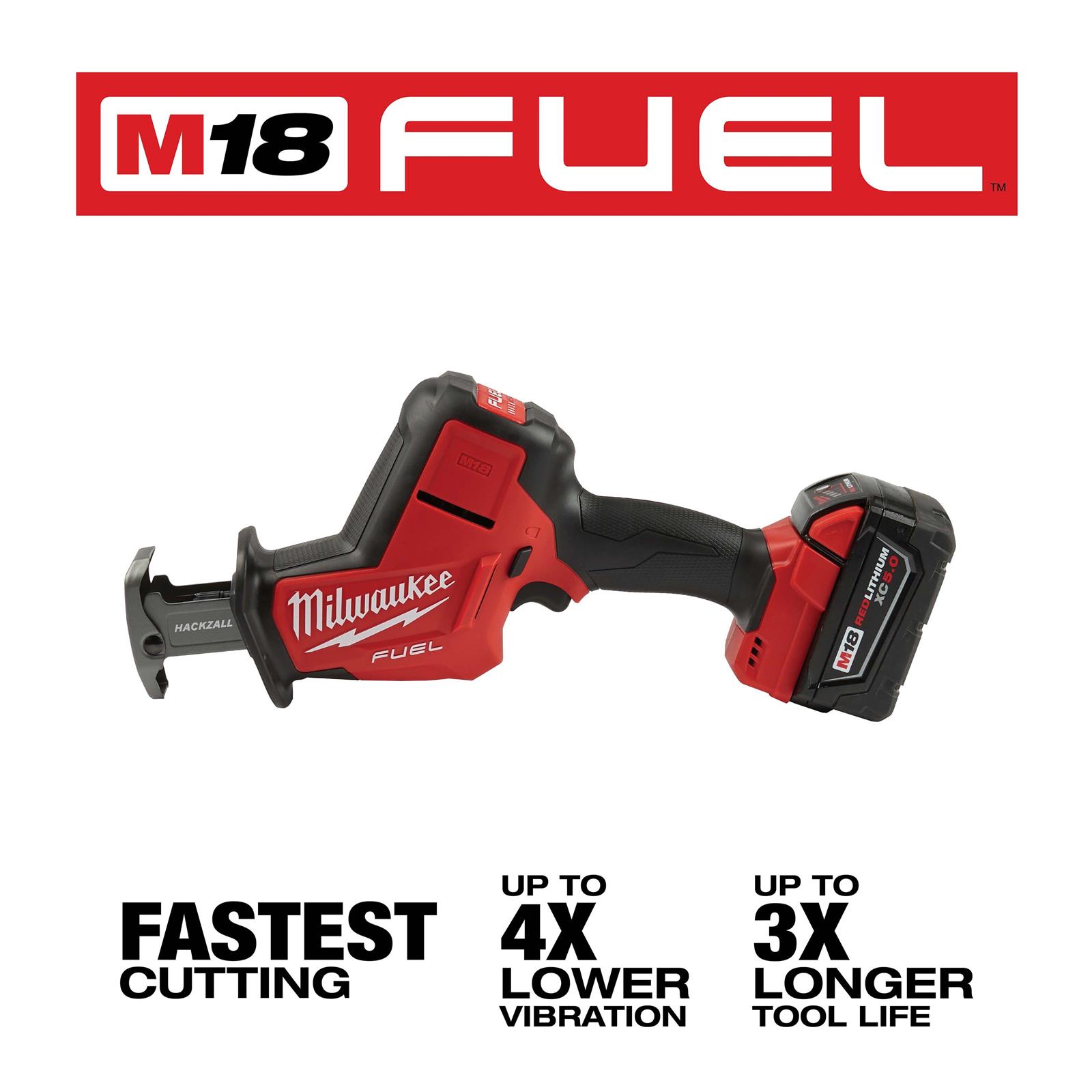 Milwaukee Tool 2719-21 Milwaukee M18 FUEL HACKZALL Reciprocating