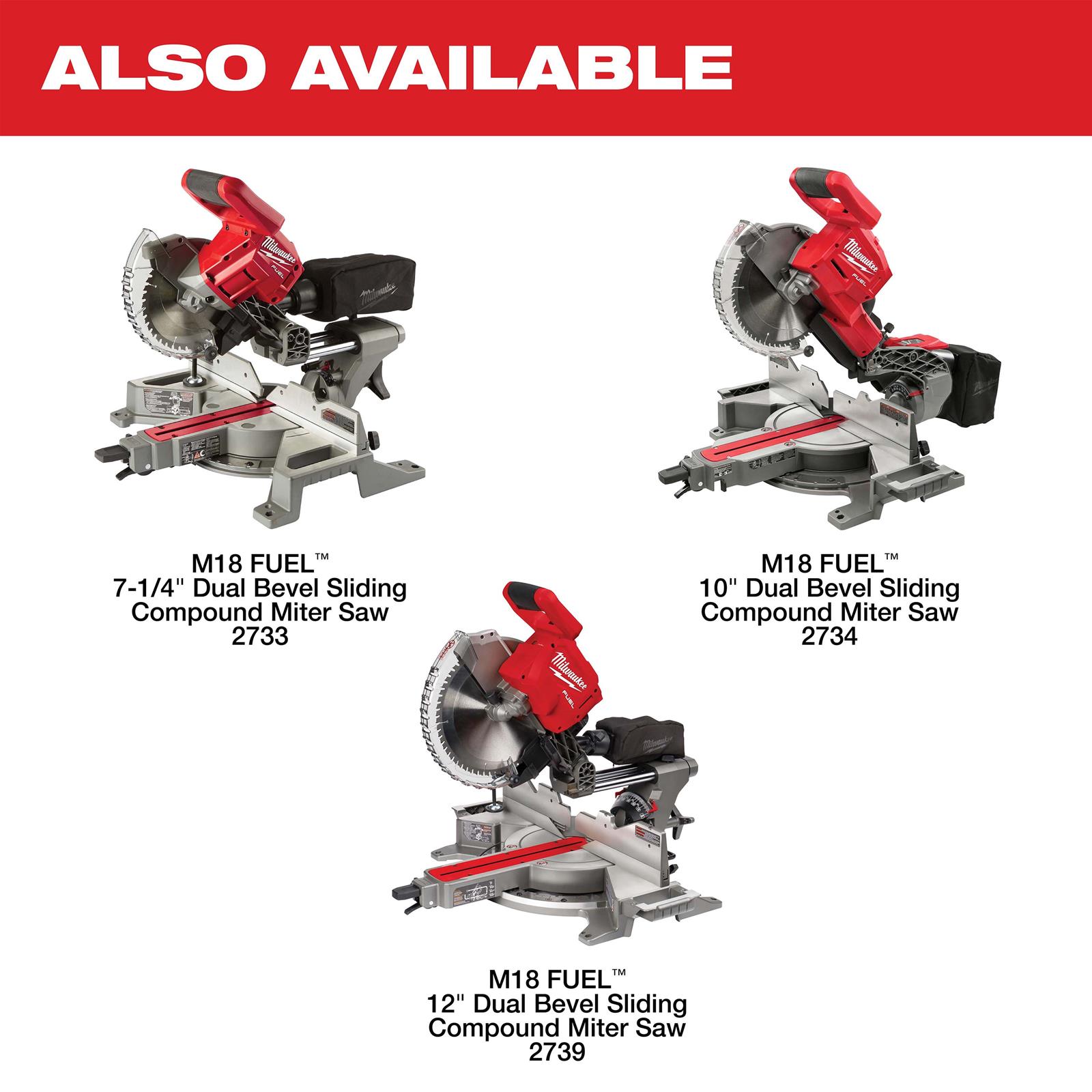 Milwaukee Tool 2739-20 Milwaukee M18 FUEL 12 in. Dual Bevel Sliding ...