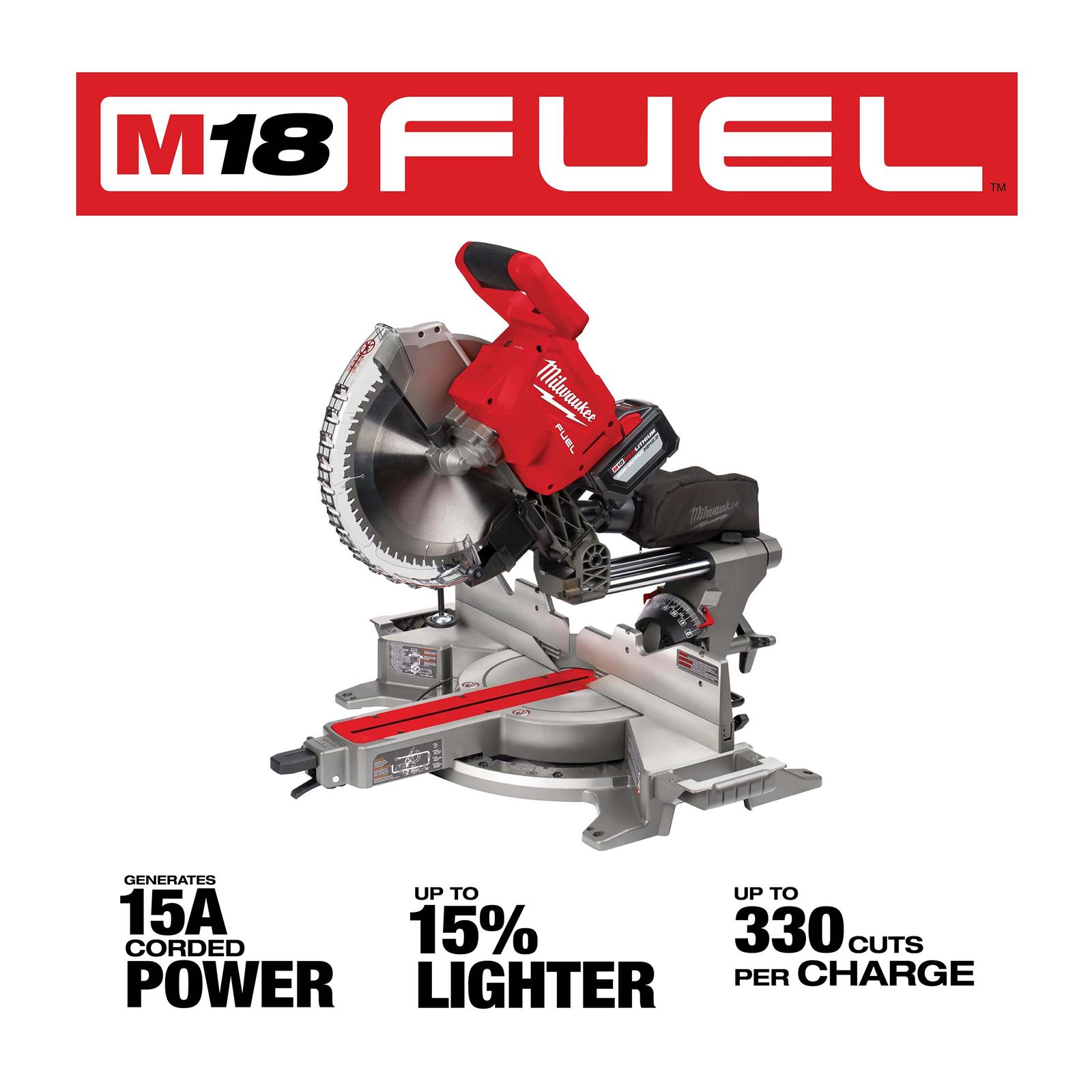 Milwaukee Tool 2739-21HD Milwaukee M18 FUEL 12 in. Dual Bevel