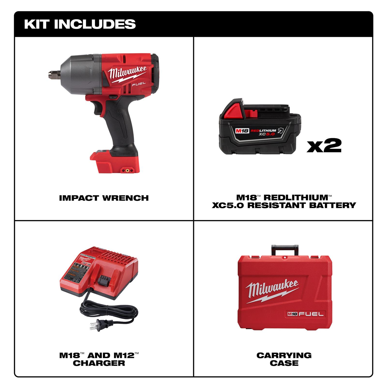 Milwaukee Tool 276622R Milwaukee M18 FUEL 1/2 in. HighTorque Impact