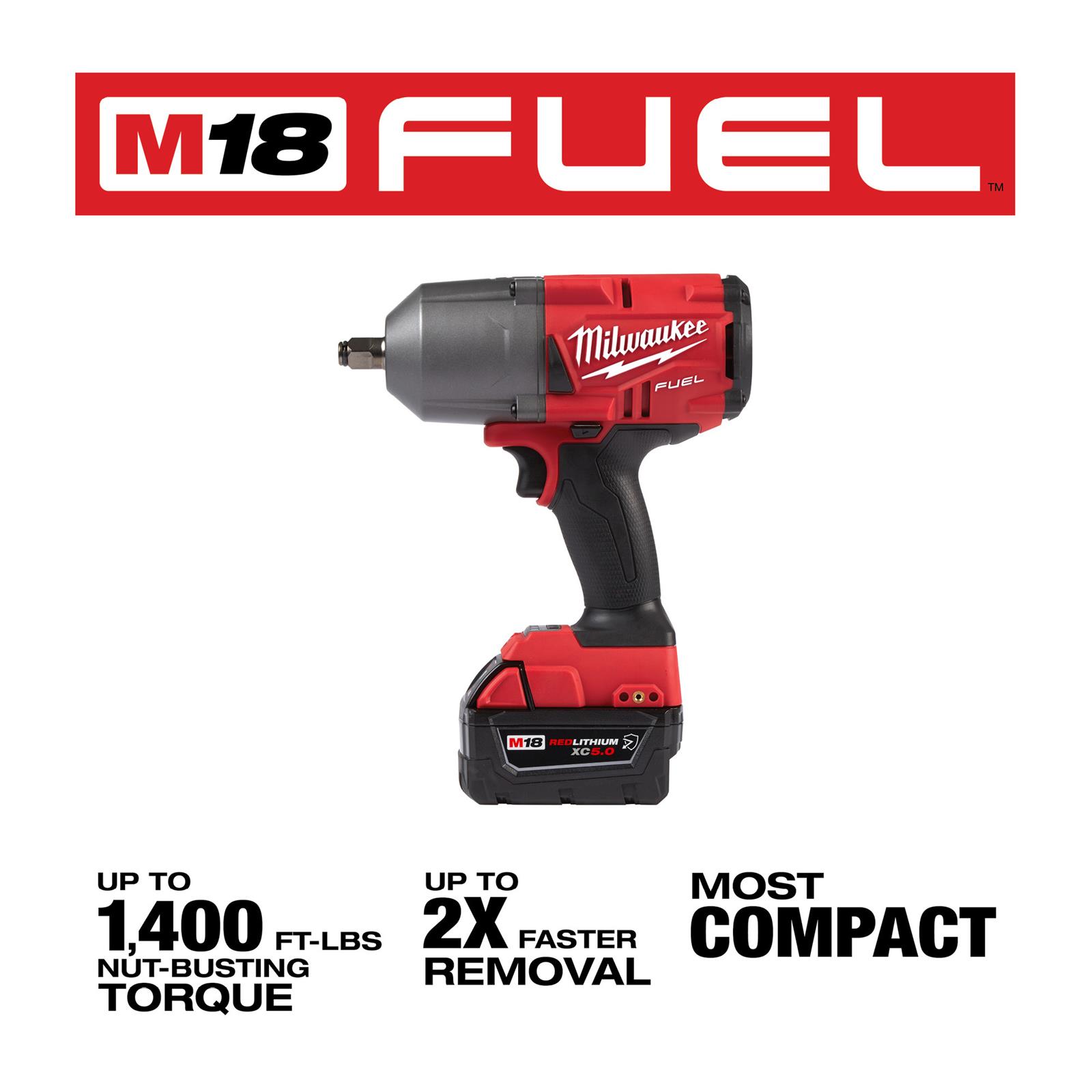 Milwaukee Tool 276722GR Milwaukee M18 FUEL HighTorque Impact Wrench