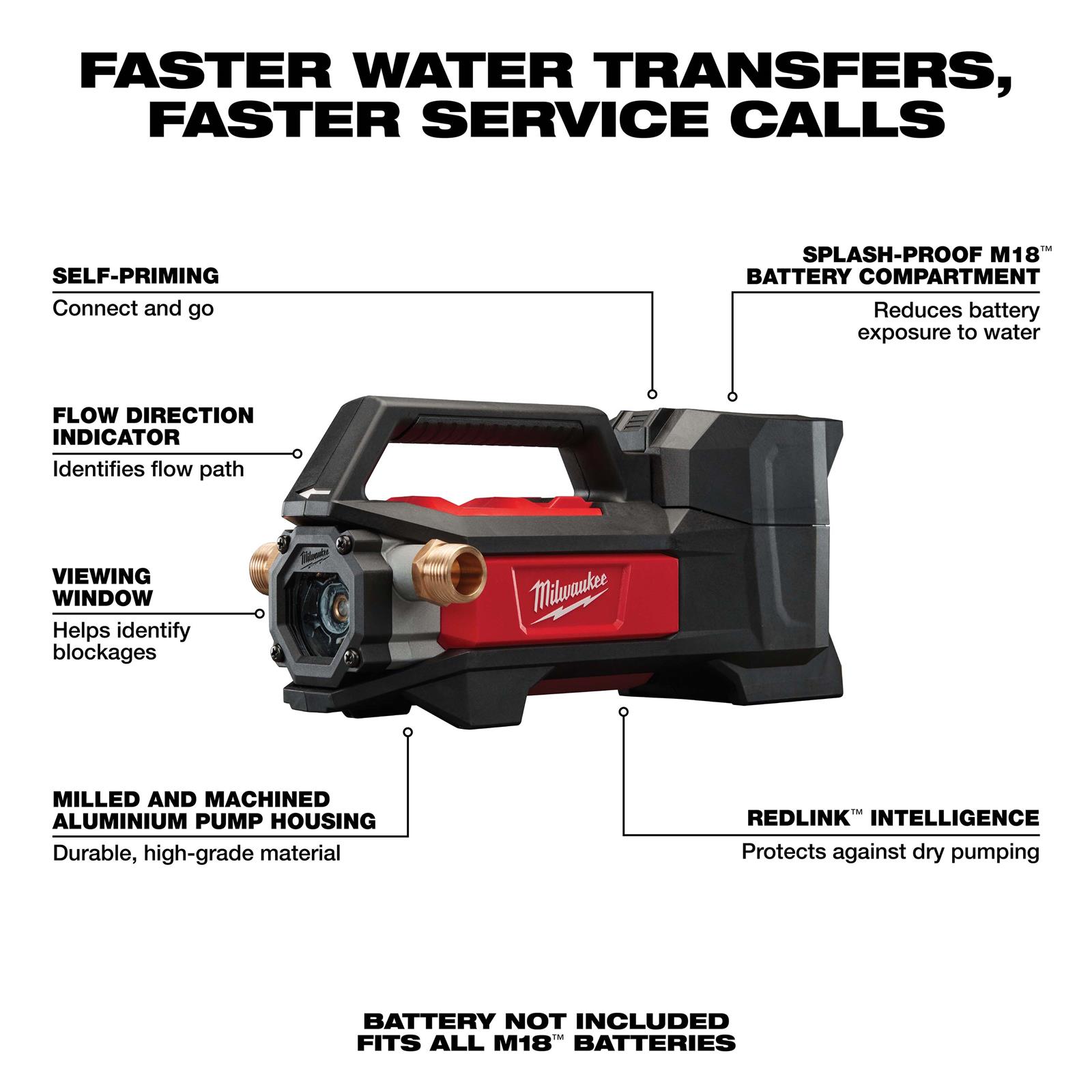 Milwaukee Tool 277120 Milwaukee M18 Transfer Pumps Summit Racing