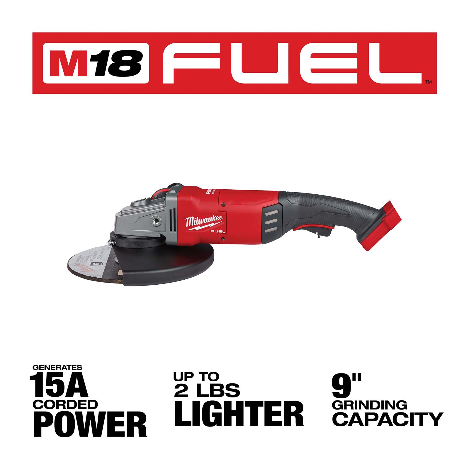 Milwaukee Tool 2785-20 Milwaukee M18 FUEL Large Angle Grinders