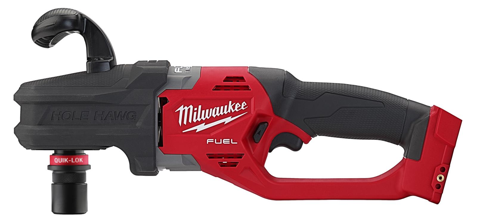 Milwaukee Tool 2808-20 Milwaukee M18 FUEL Hole Hawg Right Angle Drill with  QUIK-LOK Summit Racing