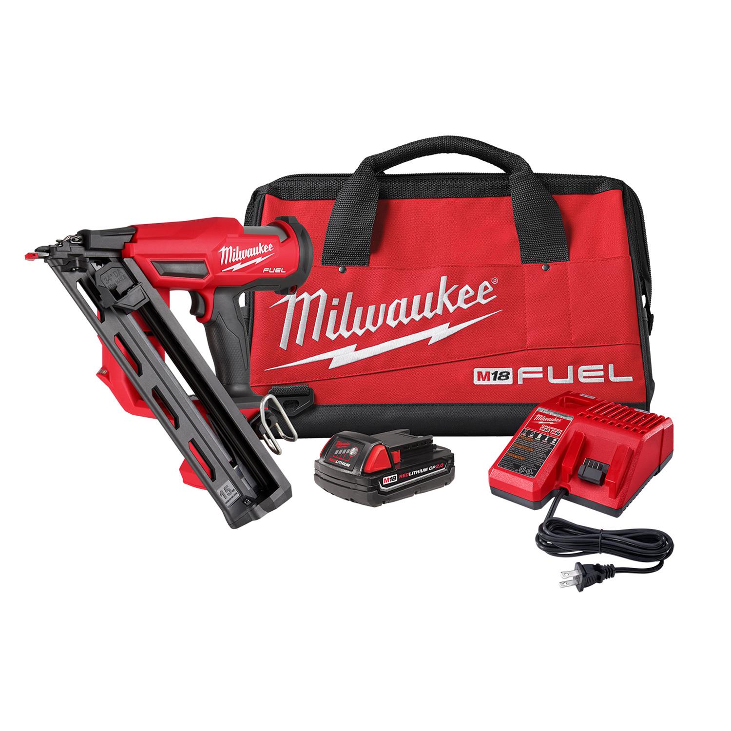Milwaukee Tool 283921CT Milwaukee M18 FUEL 15Gauge Finish Nailers