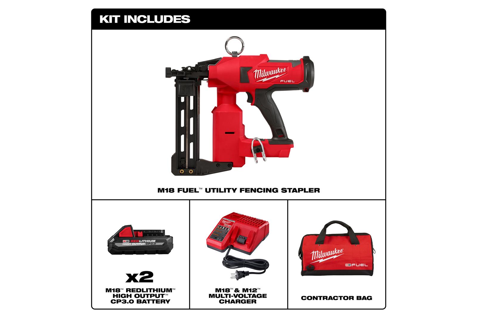 Milwaukee Tool 284322 Milwaukee M18 FUEL Utility Fencing Stapler Kits