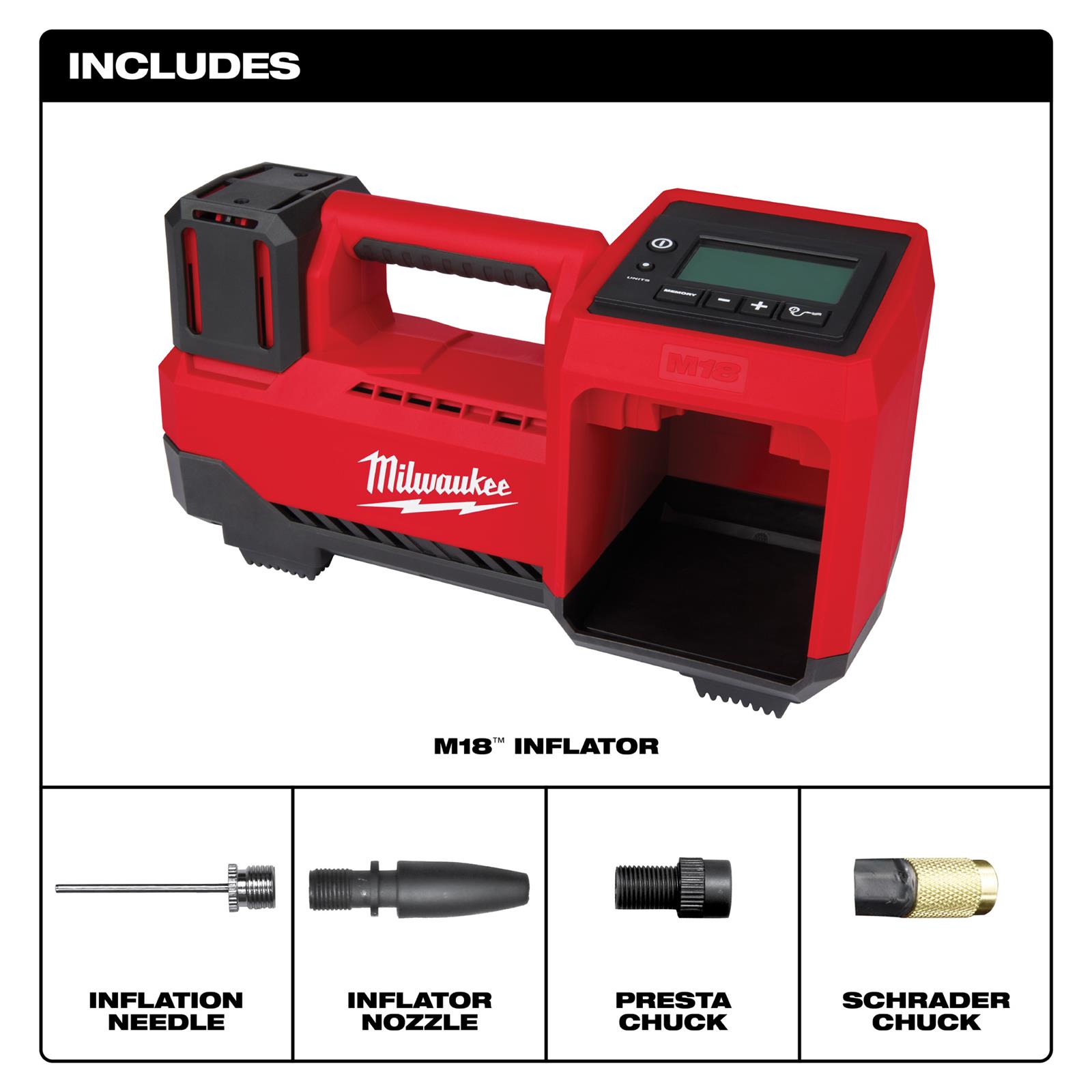 Milwaukee Tool 2848-20 Milwaukee M18 Compact Inflators | Summit Racing