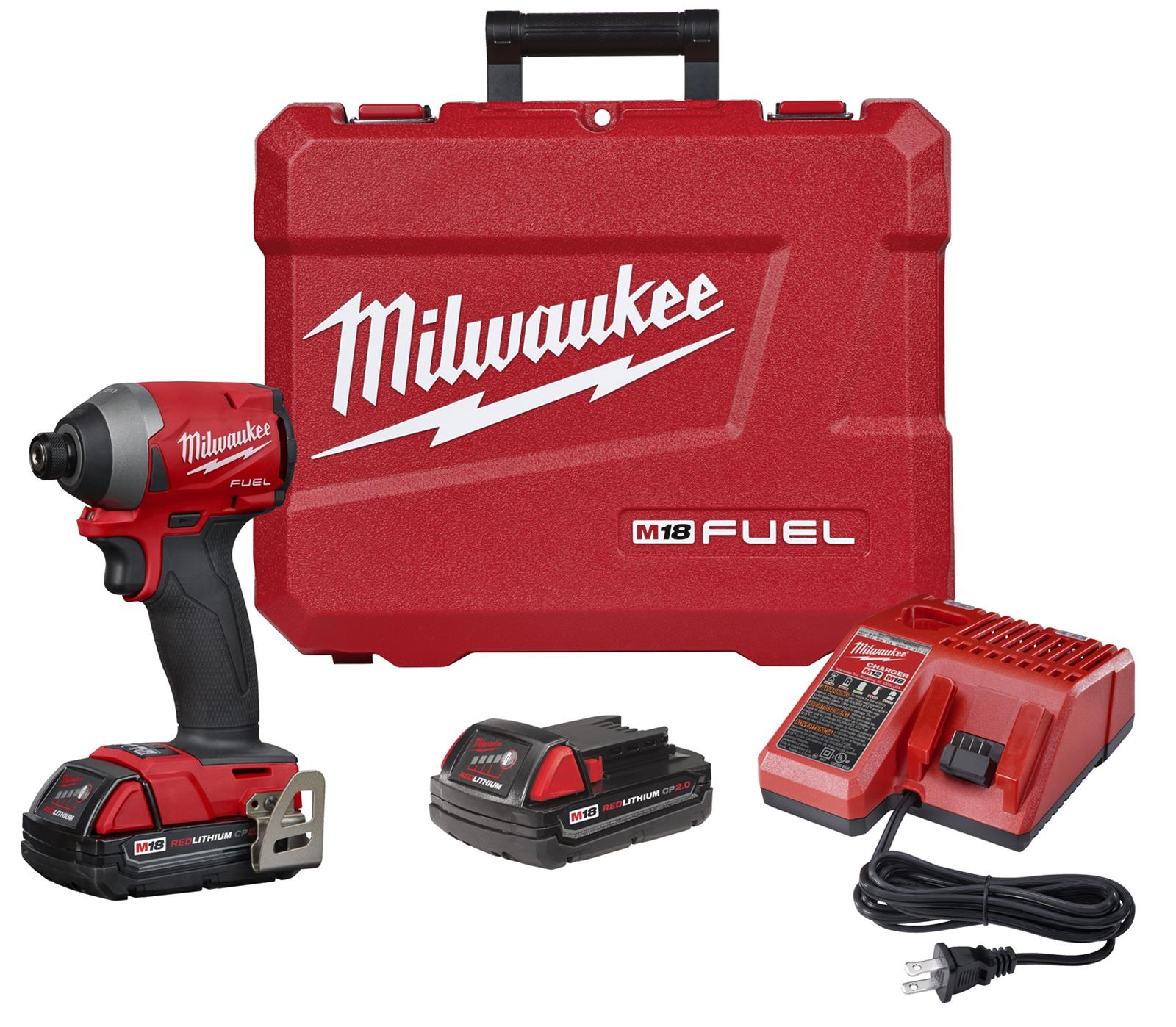 Milwaukee Tool 2853-22CT Milwaukee M18 FUEL Cordless Lithium-Ion 1/4 in ...