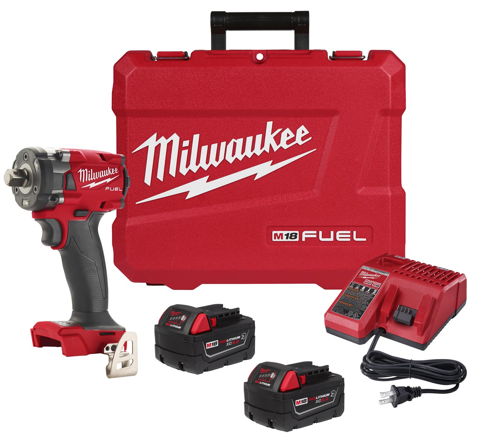 Milwaukee Tool 2855P22R Milwaukee M18 FUEL 1/2 in. Compact Impact
