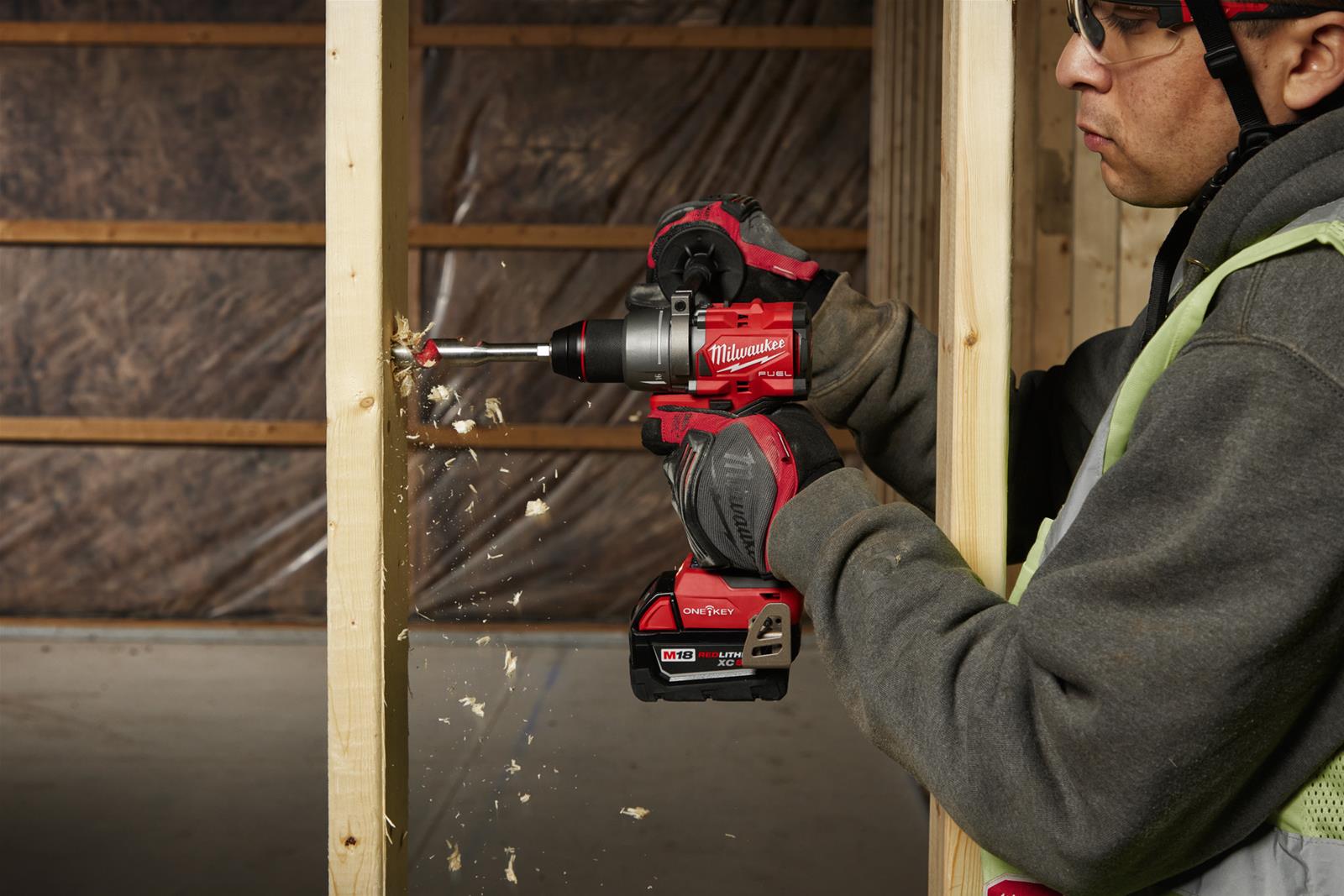 Milwaukee Tool 2906-20 Milwaukee M18 FUEL 1/2 in. Hammer Drill with ONE ...