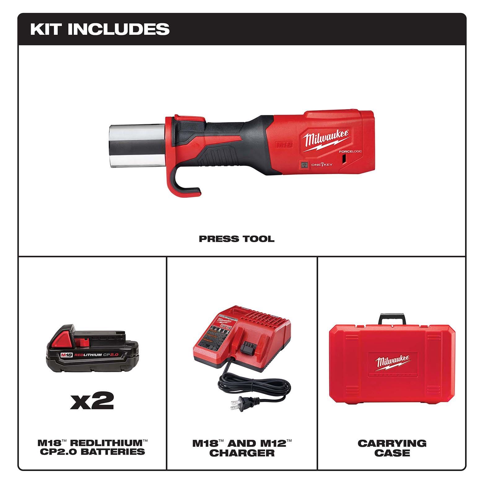 Milwaukee Tool 2922-20 Milwaukee M18 FORCE LOGIC Press Tools with
