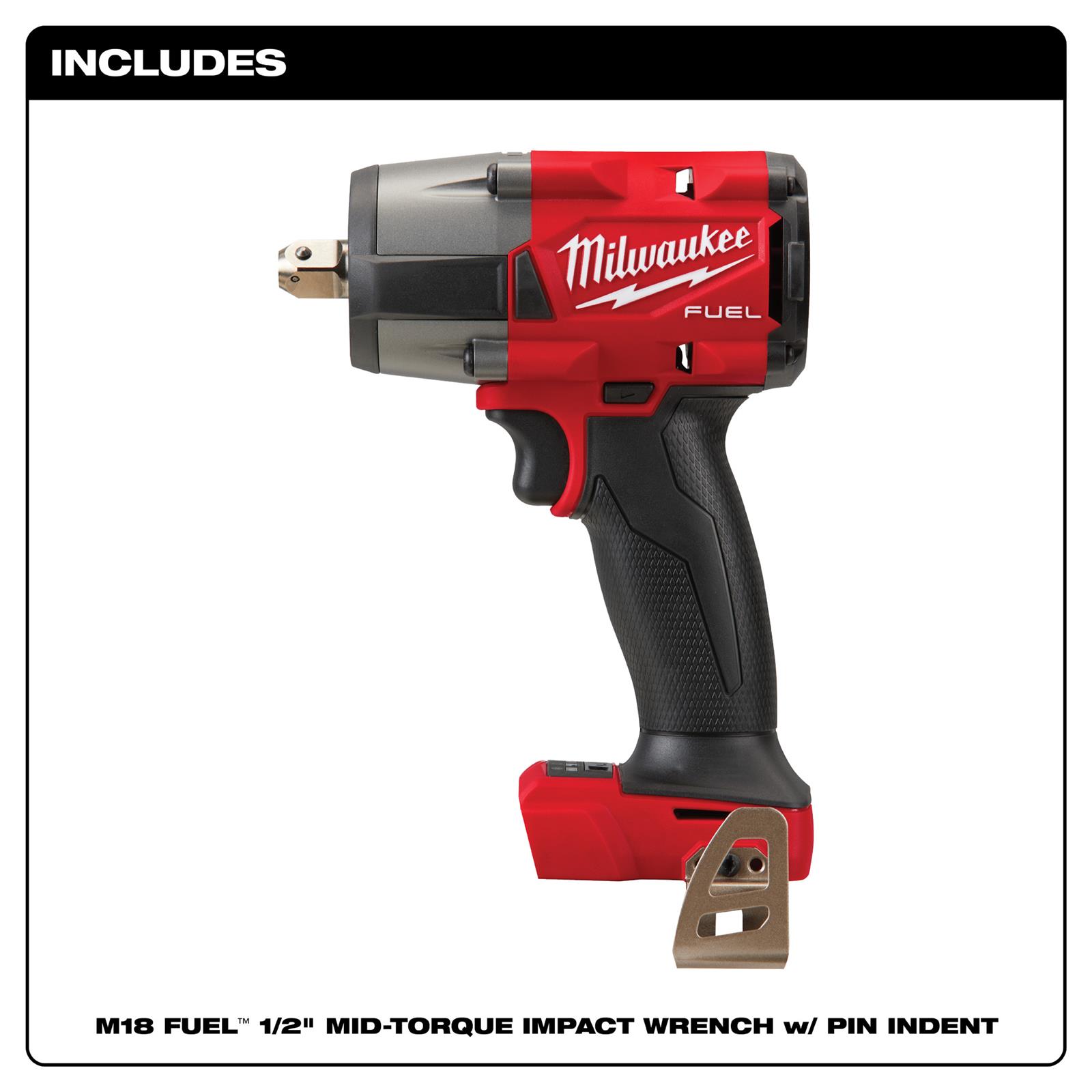 Milwaukee Tool 2962P-20 Milwaukee M18 FUEL 1/2 in. Mid-Torque