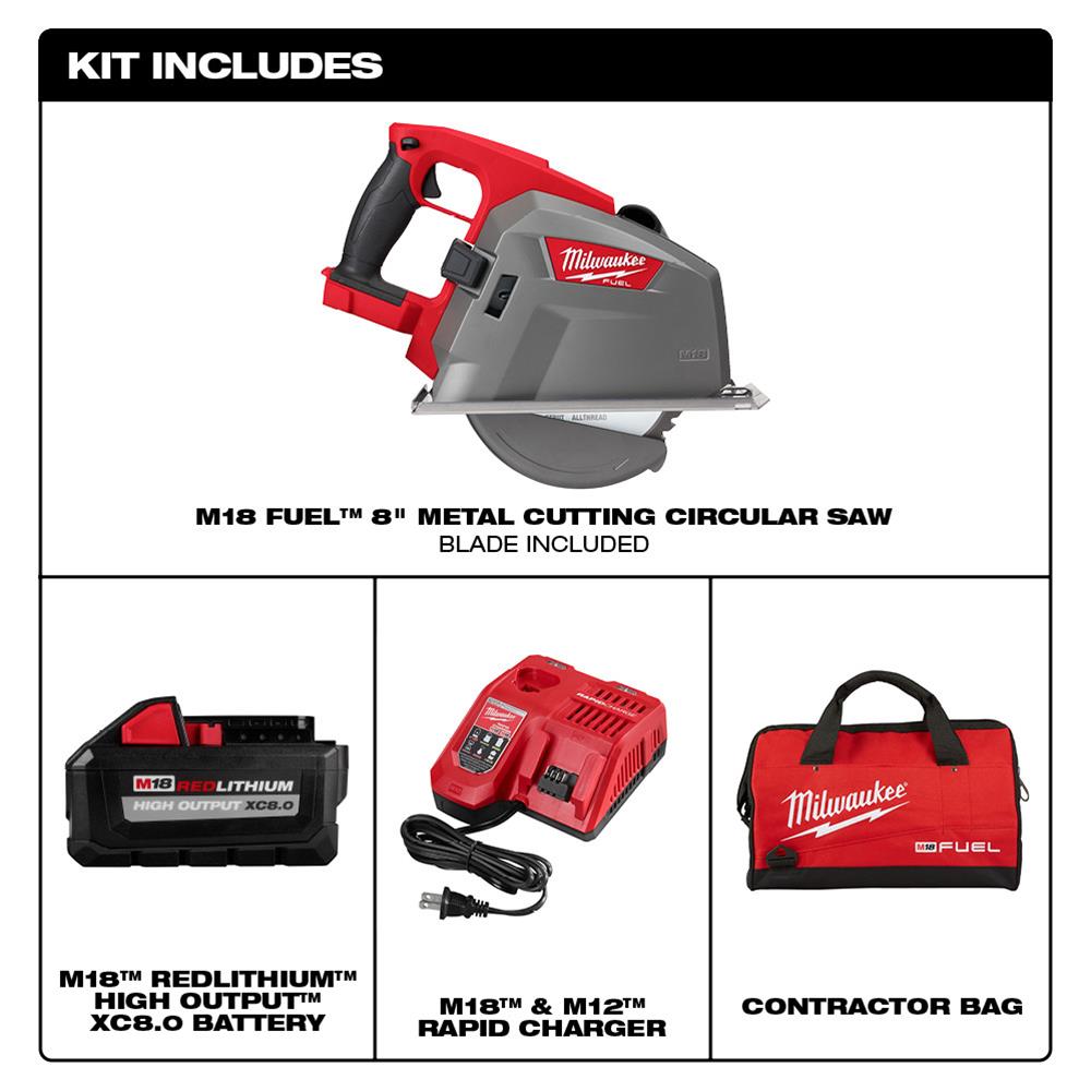 Milwaukee Tool 2982 20 Milwaukee M18 Fuel 8 In Metal Cutting Circular