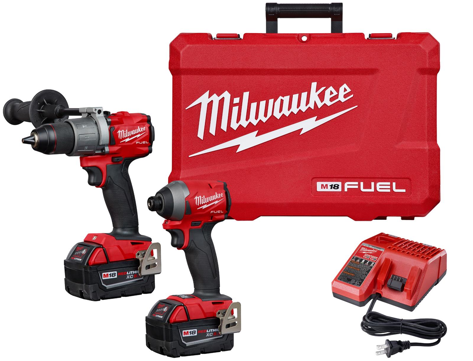 Milwaukee Tool 2997 22 Milwaukee M18 FUEL 2 Tool Hammer Drill And 