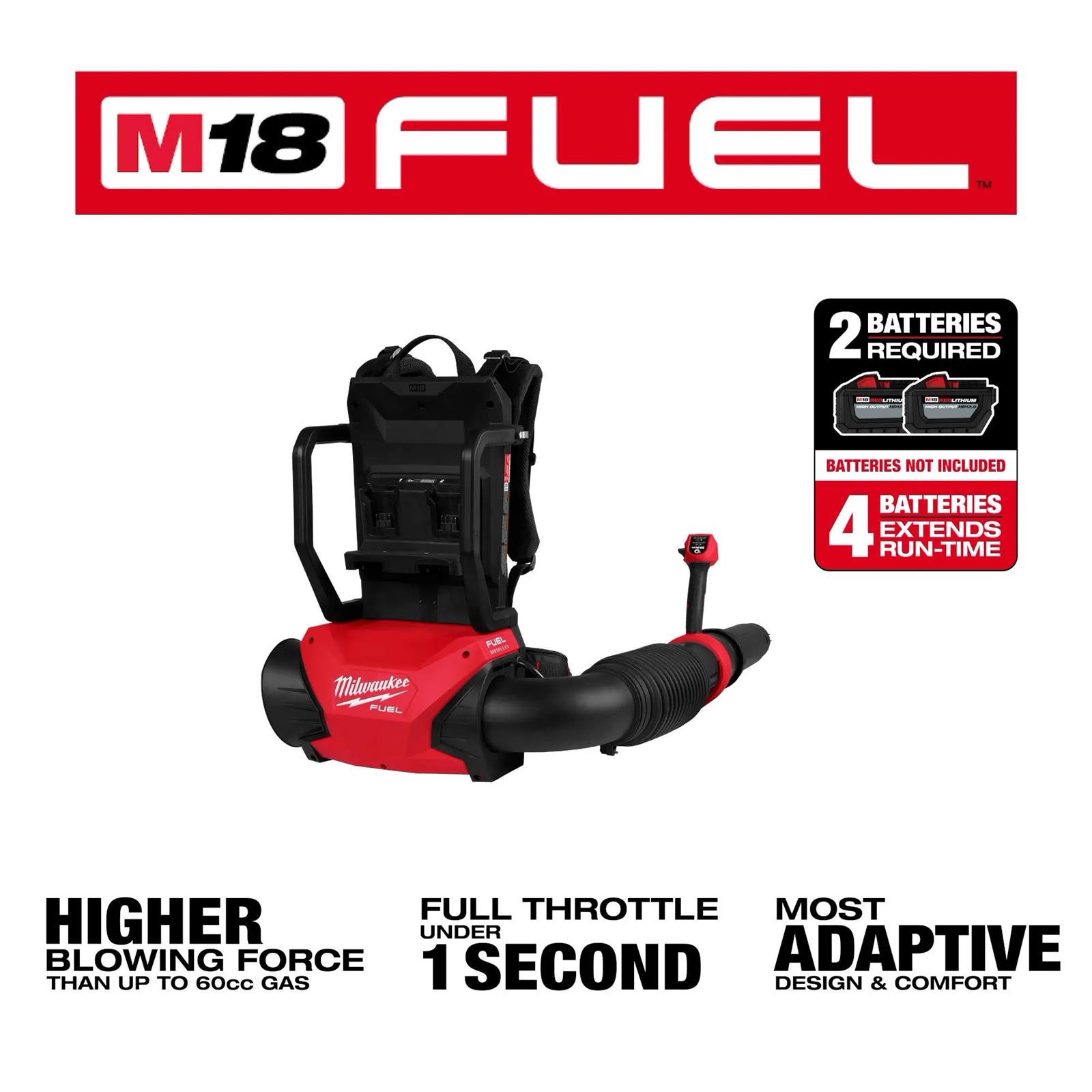 Milwaukee Tool 3009-20 Milwaukee M18 FUEL Dual-Battery Backpack