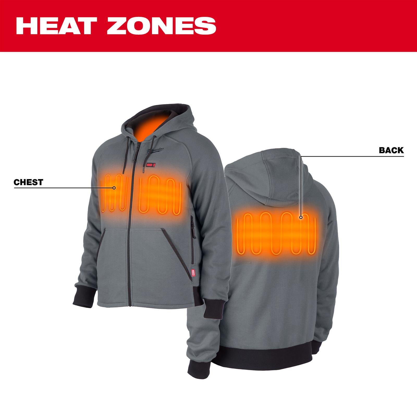 Milwaukee Tool 306G-21XL Milwaukee M12 Heated Hooded Sweatshirts