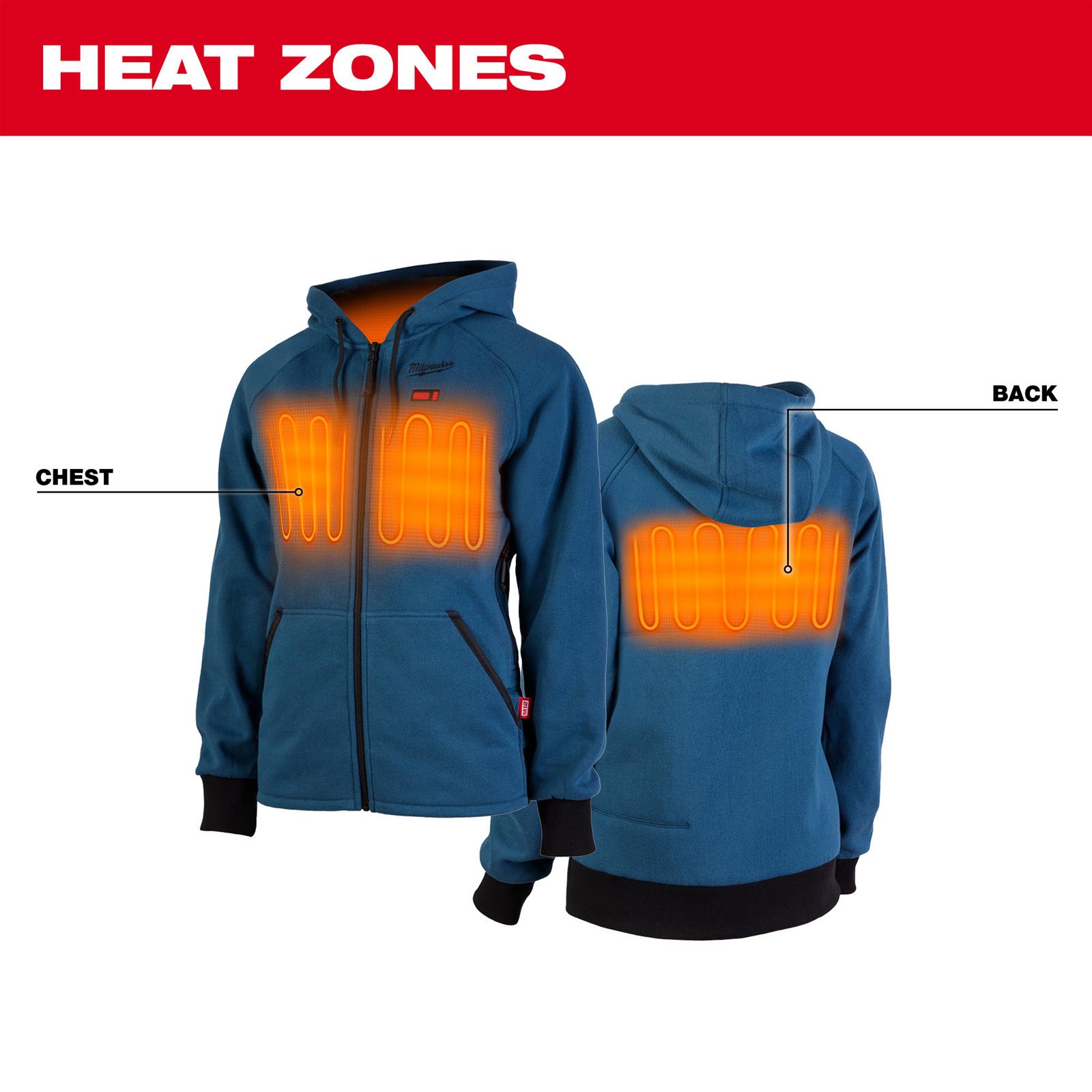 Milwaukee Tool 336BL-21XL Milwaukee M12 Women's Heated Hooded