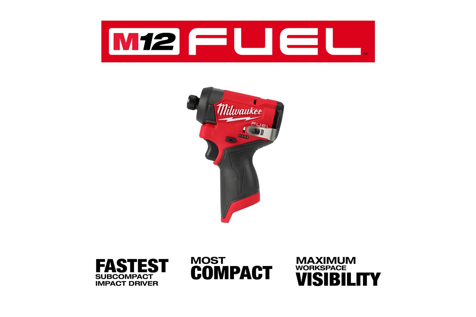 Milwaukee Tool 3453-20 Milwaukee M12 FUEL 1/4 in. Hex Impact 