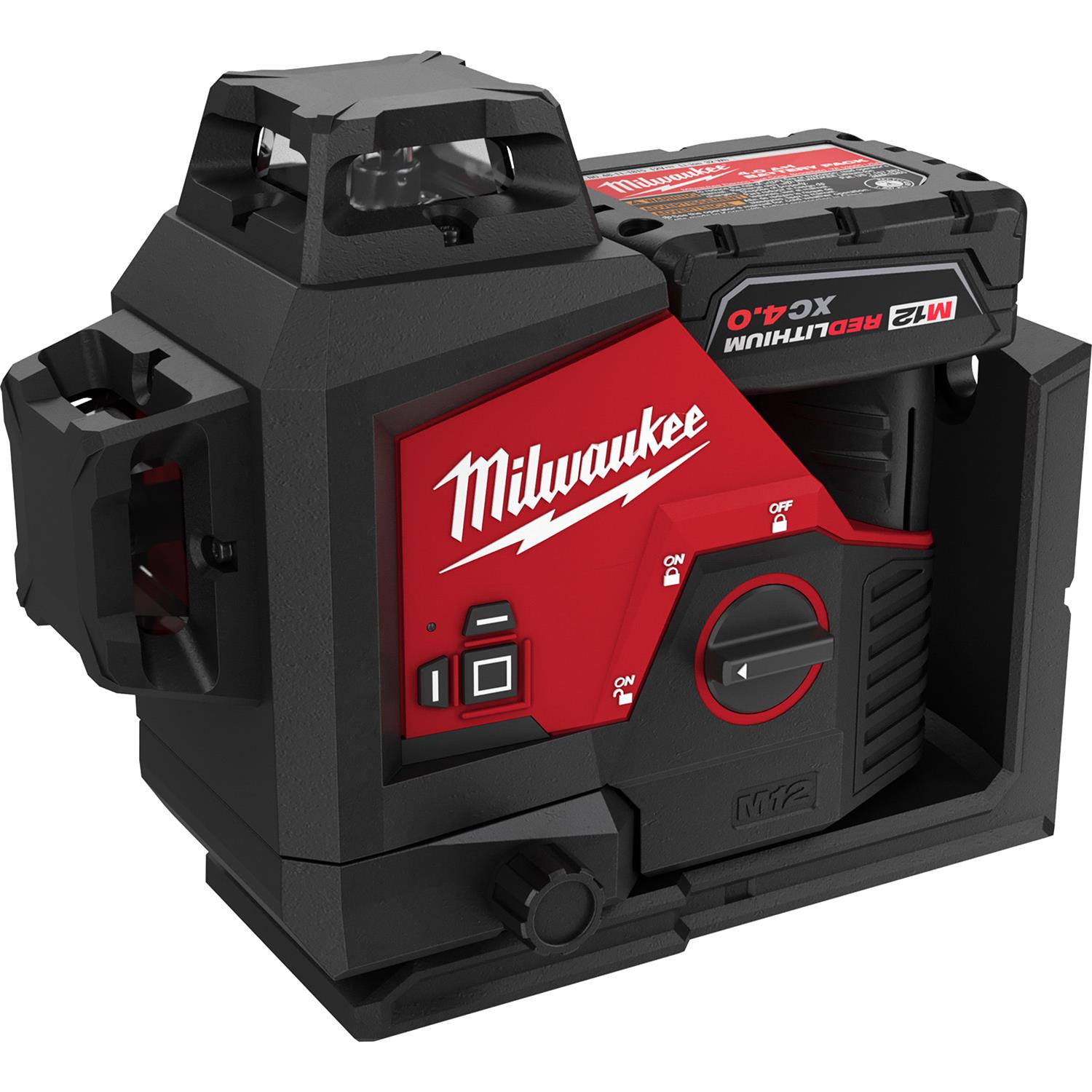 Milwaukee Tool 3632-21 Milwaukee M12 Green 360 Degree 3-Plane Laser ...