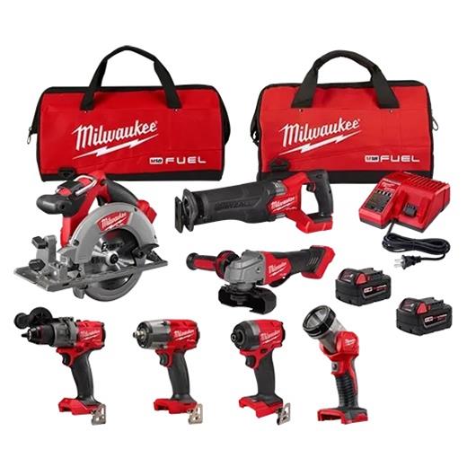 Milwaukee Tool 3697-27 Milwaukee M18 Brushless 7-Tool Combo Kits
