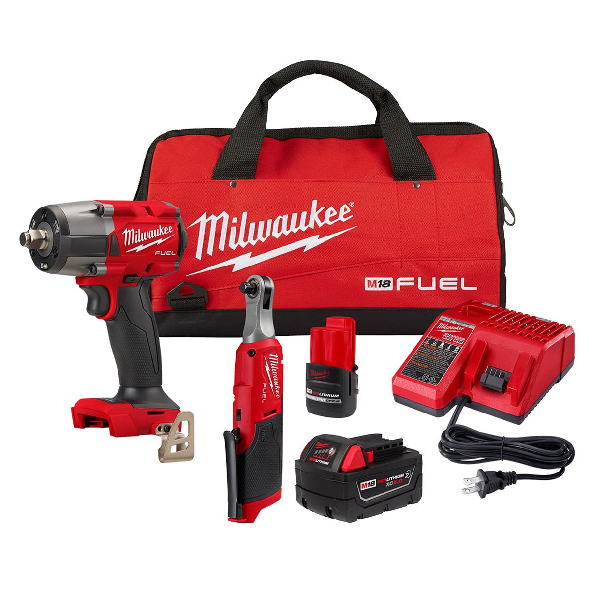 m＆m　3点セット Milwaukee Tool 3890-22 Milwaukee M18 FUEL and M12 FUEL 3-Tool