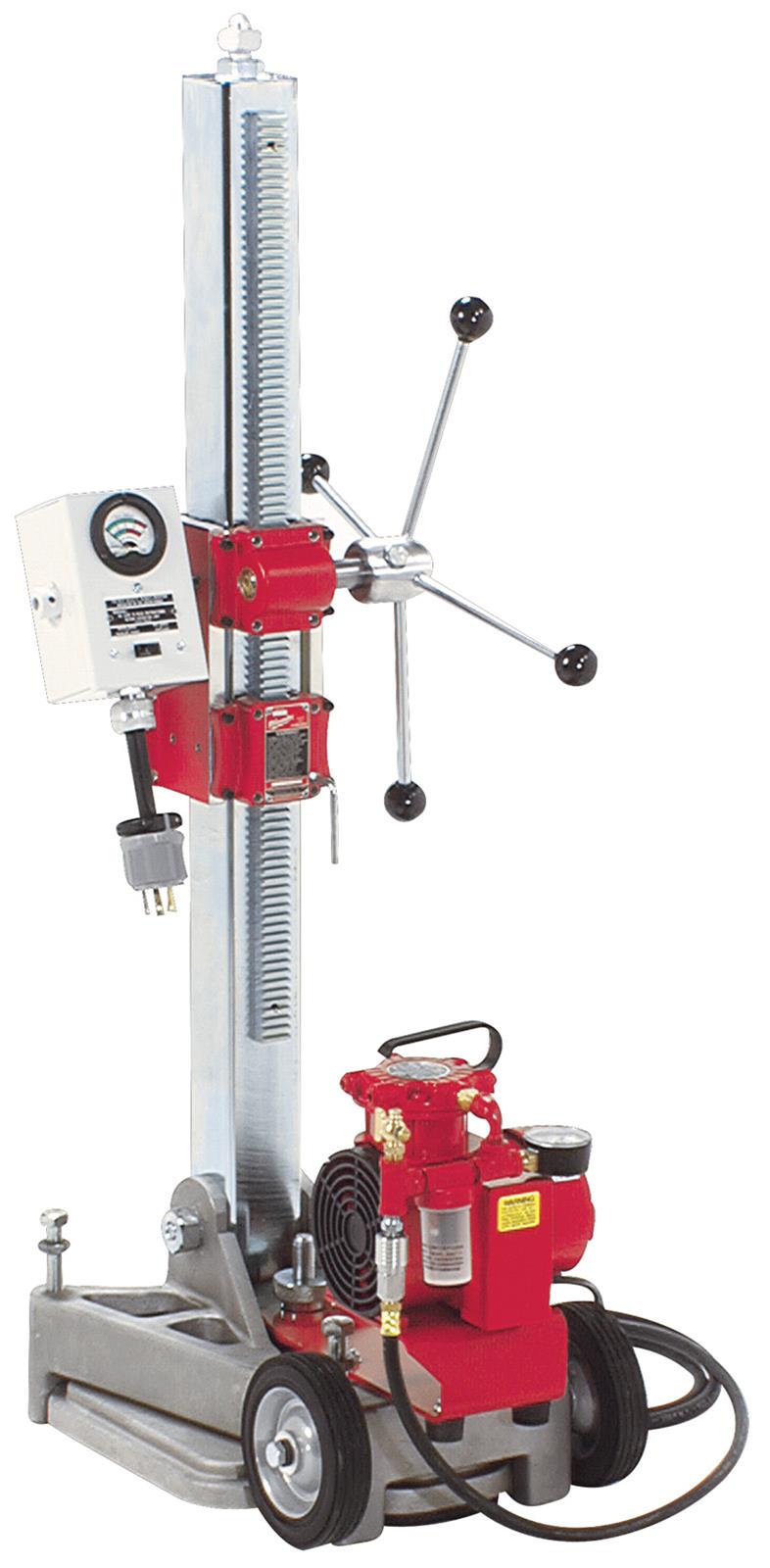 Milwaukee Tool 4136 Milwaukee Diamond Coring Rigs with Large Base Stand, VacURig Kit and Meter