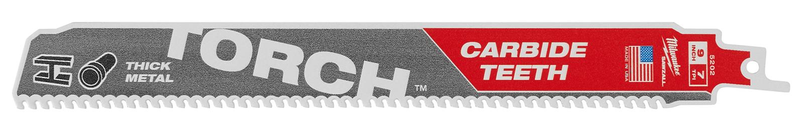 Milwaukee 48-00-5202 Sawzall Torch 9 in Carbide Blade