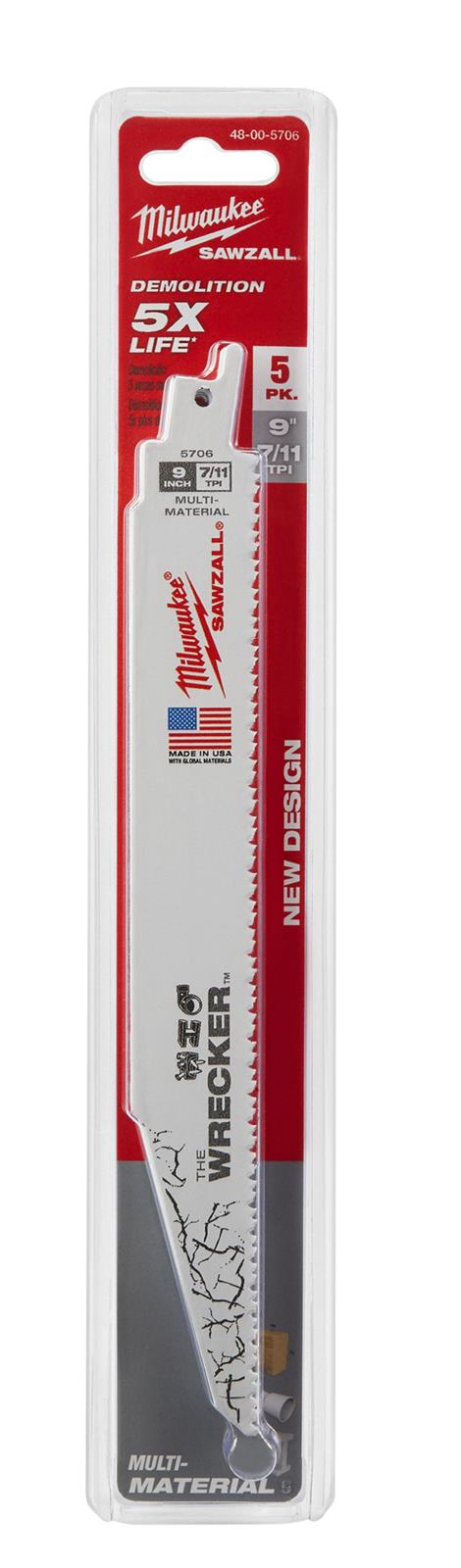 Milwaukee Tool 48-00-5706 Milwaukee SAWZALL WRECKER Multi-Material