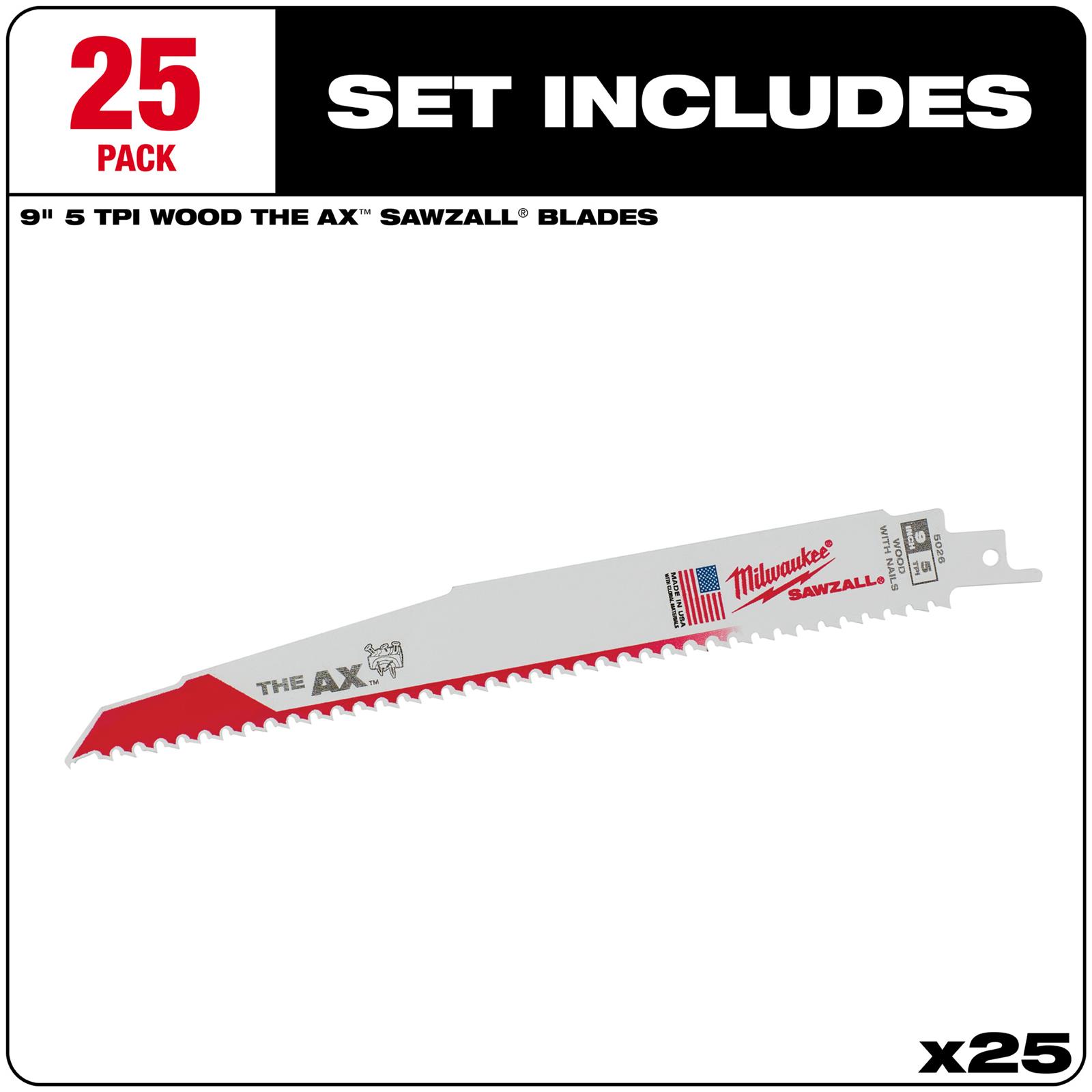 Milwaukee Tool 48-00-8026 Milwaukee SAWZALL AX Nail Embedded Wood