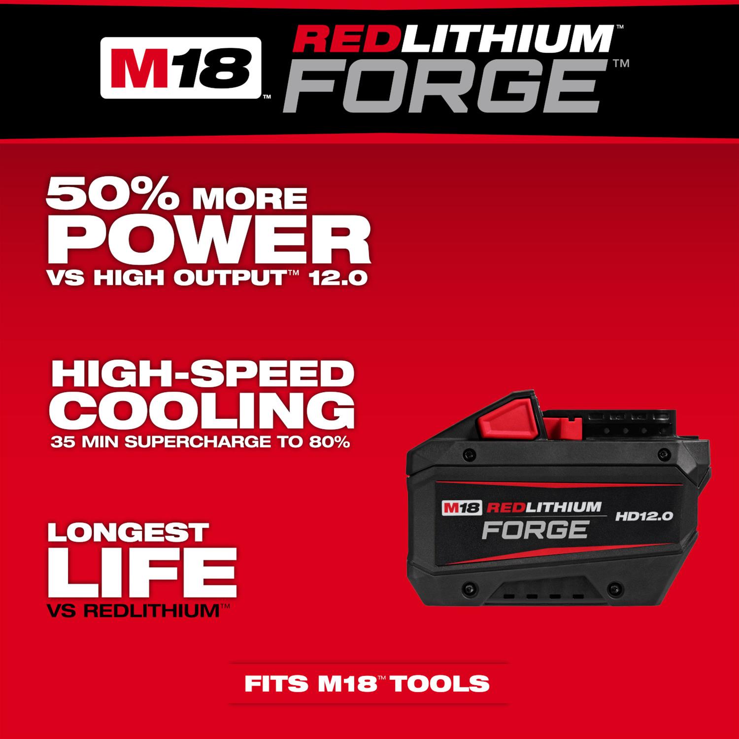 Milwaukee Tool 48-11-1813 Milwaukee M18 REDLITHIUM FORGE HD12.0