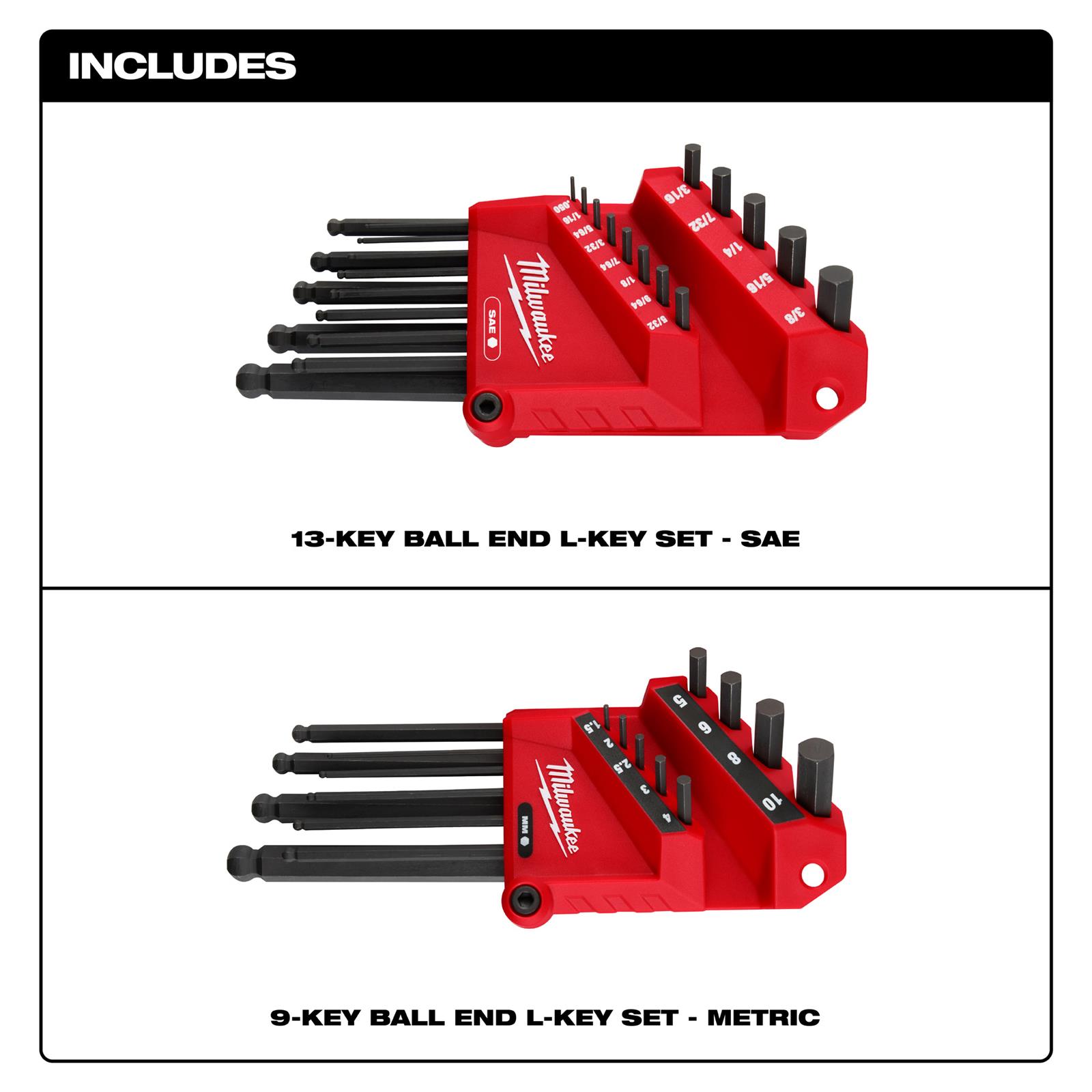 Milwaukee Tool 48-22-2187 Milwaukee L-Style Hex Key Sets | Summit