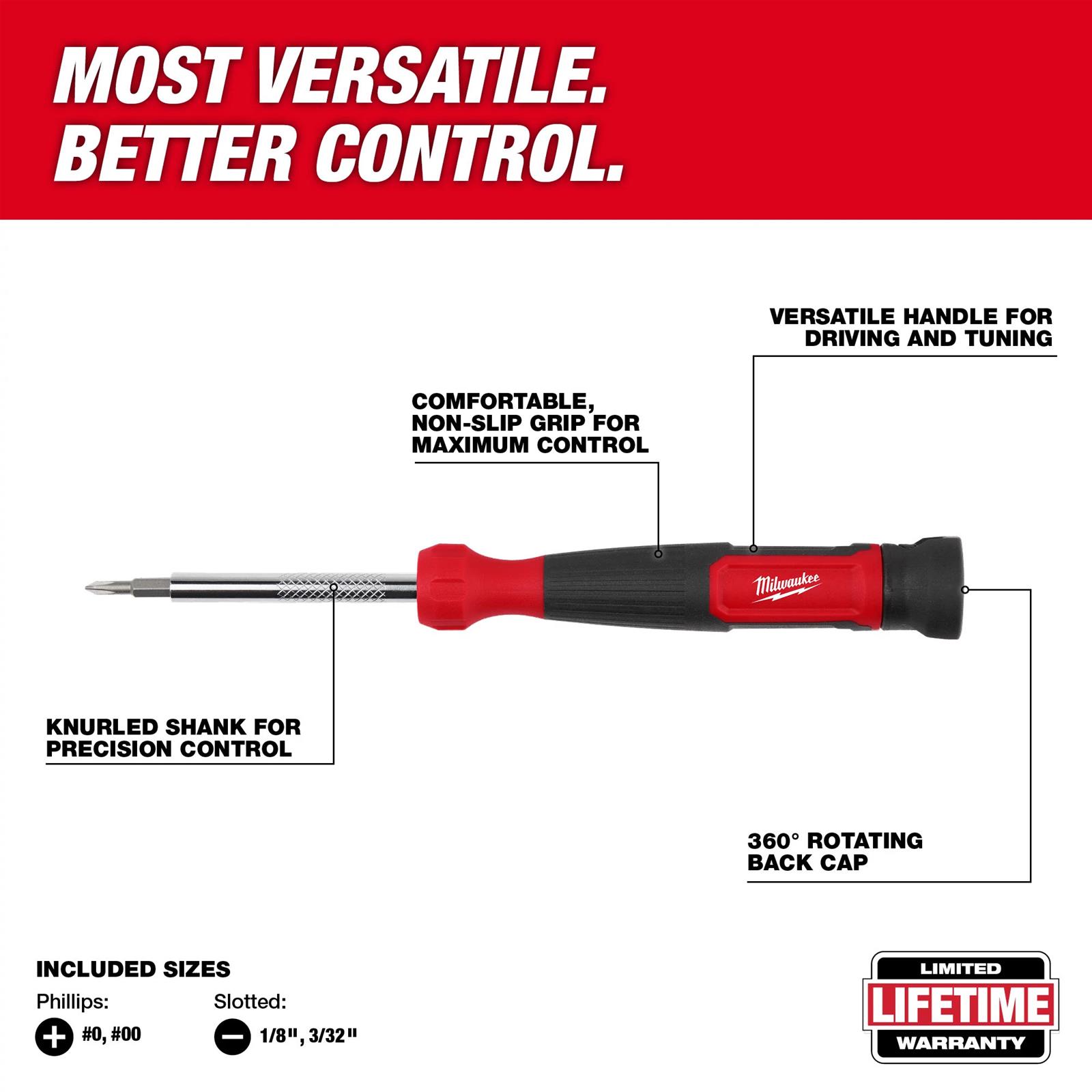 Milwaukee Tool 48-22-2930 Milwaukee 4-1 Tool Socket and Drive Bits