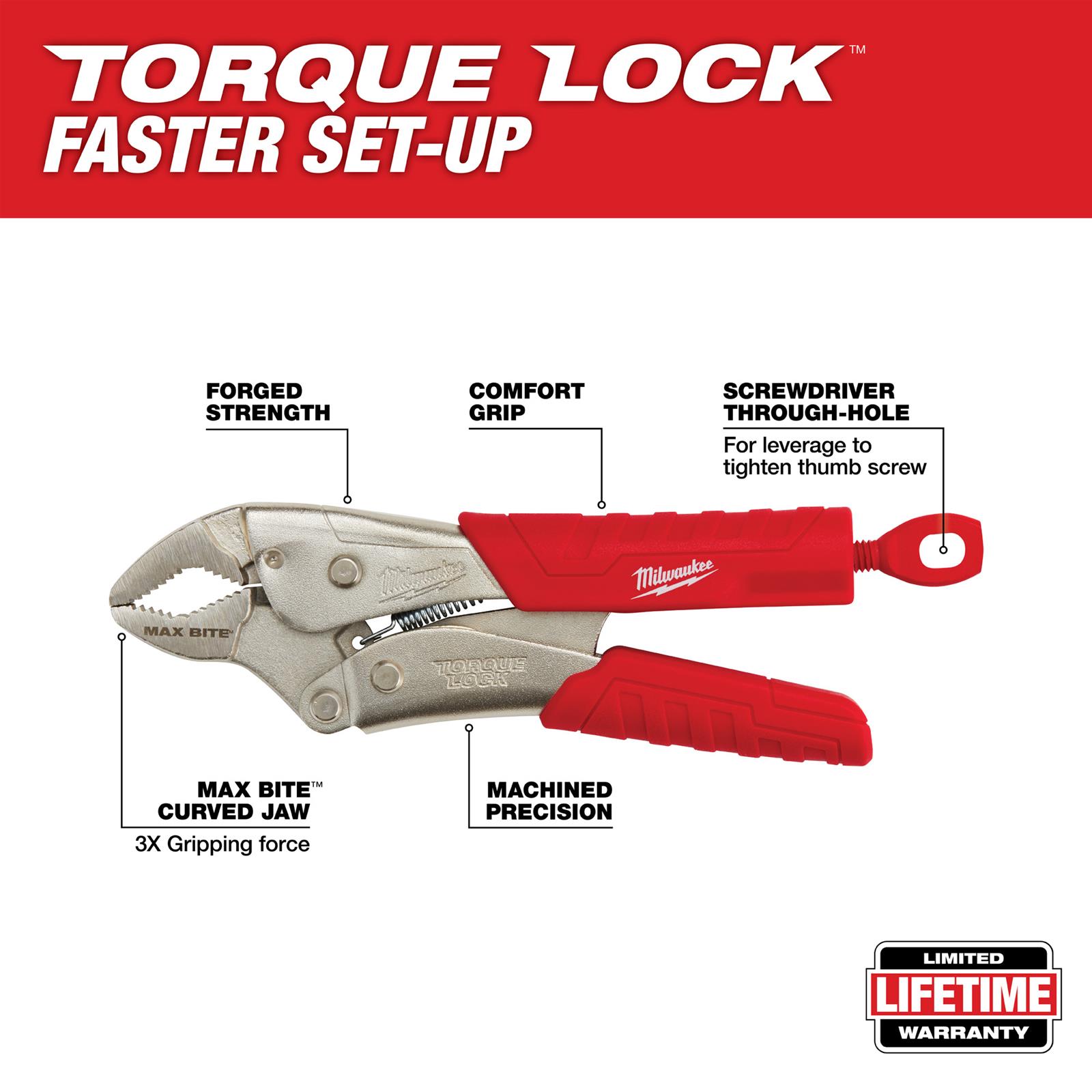 Milwaukee Tool 48-22-3707 Milwaukee TORQUE LOCK MAXBITE Curved Jaw