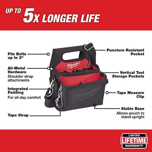 Milwaukee Tool 48228112 Milwaukee Electrician Work Pouches Summit Racing
