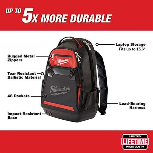 Milwaukee Tool 48-22-8200 Milwaukee Jobsite Backpacks | Summit Racing