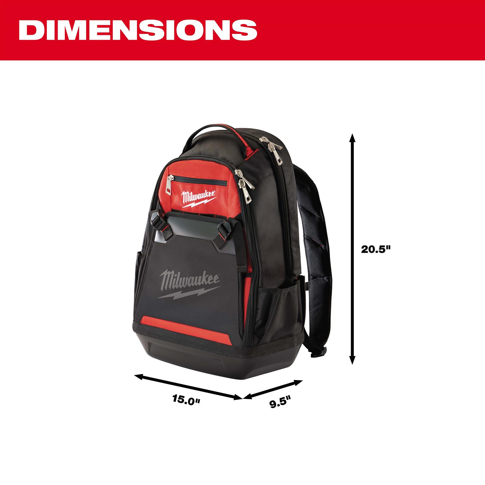 Milwaukee Tool 48-22-8200 Milwaukee Jobsite Backpacks | Summit Racing