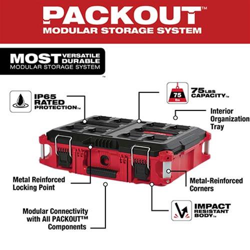 Milwaukee Tool 48-22-8424 Milwaukee PACKOUT Toolboxes | Summit Racing