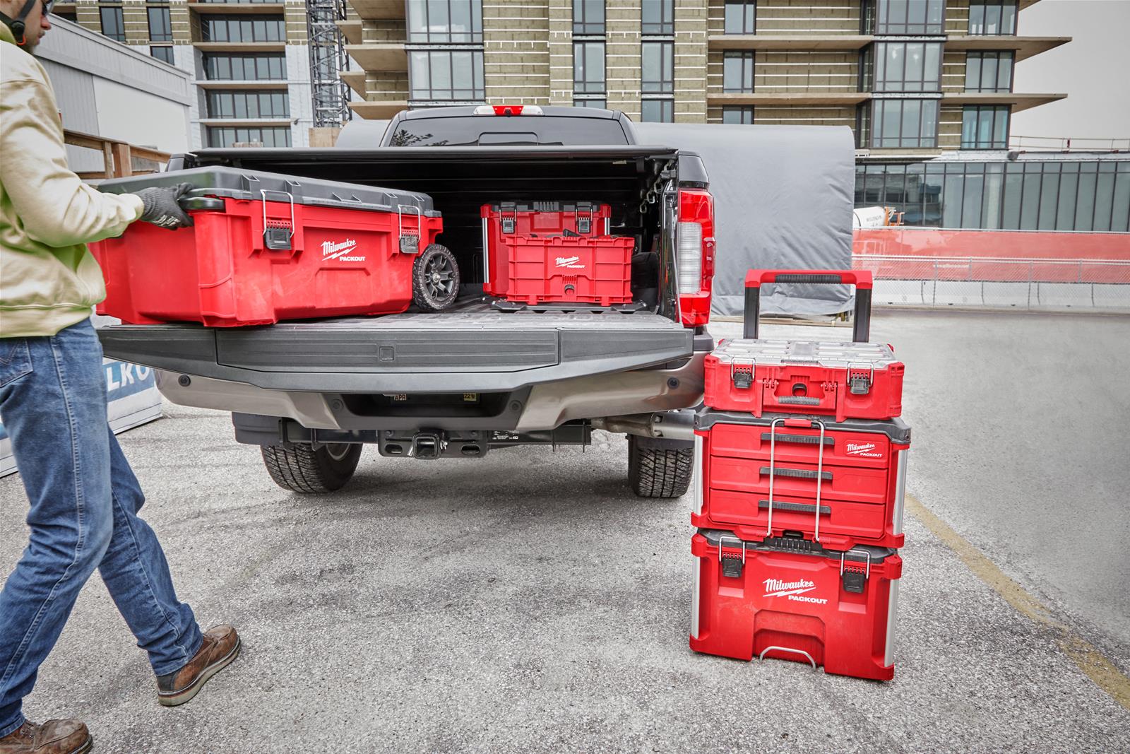 Milwaukee キャンプセット Milwaukee Tool 48-22-8428 Milwaukee PACKOUT Rolling Tool Chests