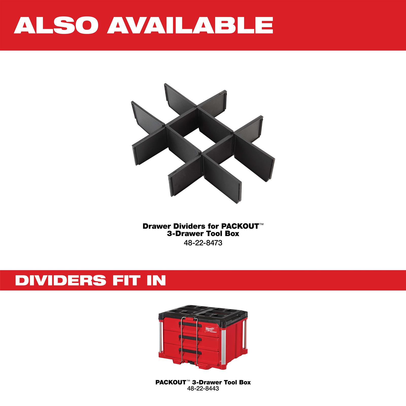 Milwaukee Tool 48-22-8443 Milwaukee PACKOUT Toolboxes | Summit Racing