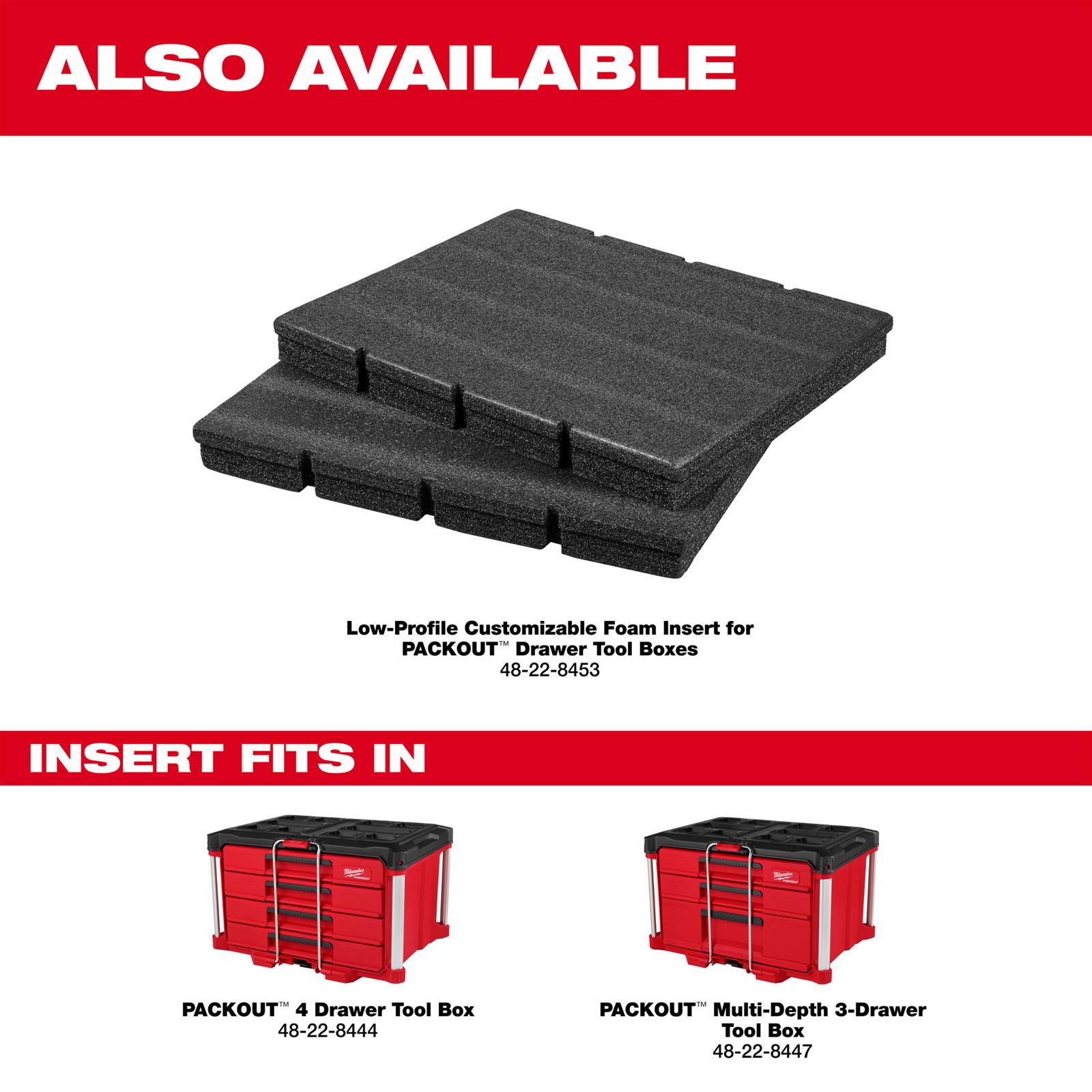 Milwaukee Tool 48-22-8444 Milwaukee PACKOUT 4-Drawer Toolboxes
