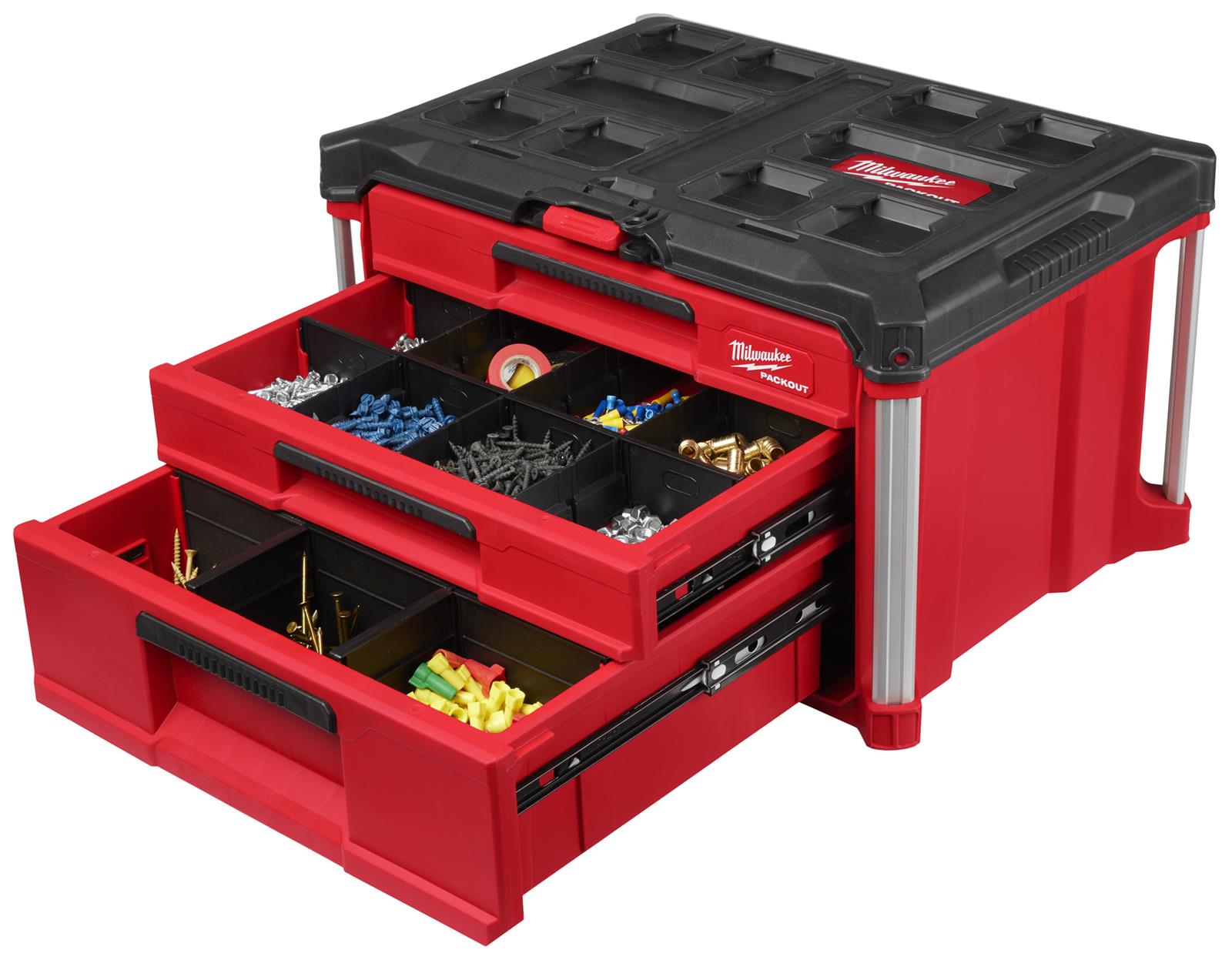 Milwaukee Tool 48-22-8447 Milwaukee PACKOUT Multi-Depth 3-Drawer ...