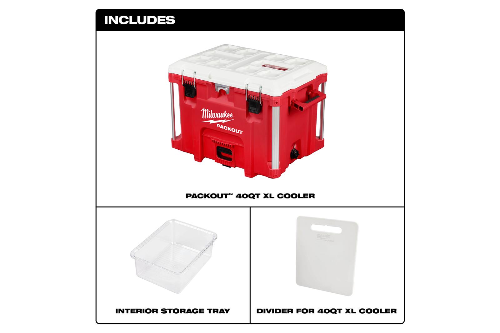 Milwaukee Tool 48228462 Milwaukee PACKOUT 40 Quart XL Coolers Summit Racing