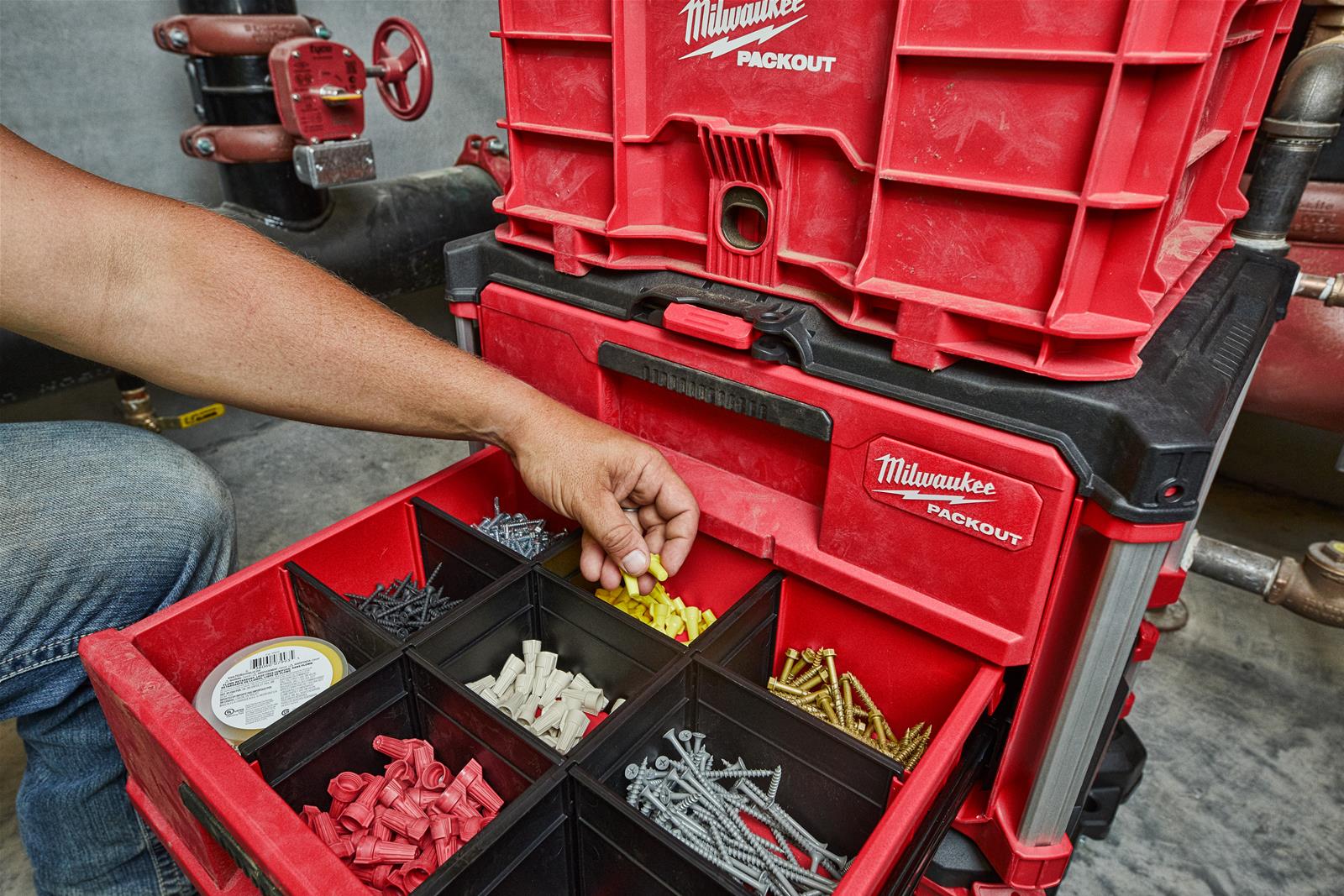 Milwaukee Tool 48-22-8472 Milwaukee PACKOUT 2-Drawer Toolbox