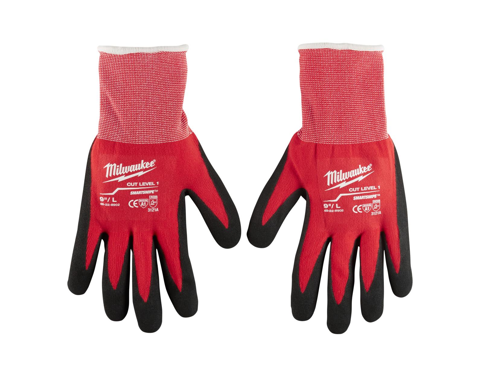 Milwaukee Tool 48-22-8902 Milwaukee Cut Level 1 Dipped Gloves