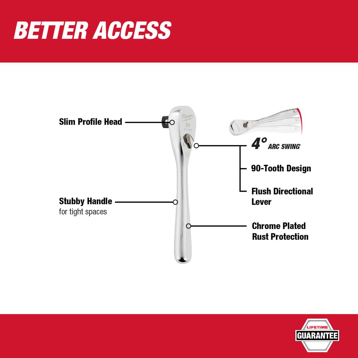 Milwaukee Tool 48-22-9036 Milwaukee Drive Ratchets | Summit Racing