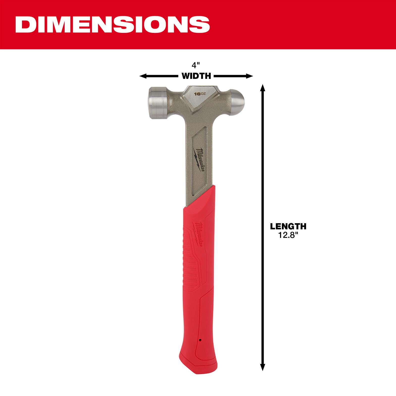 Milwaukee Tool 48229130 Milwaukee Steel Ball Peen Hammers Summit Racing