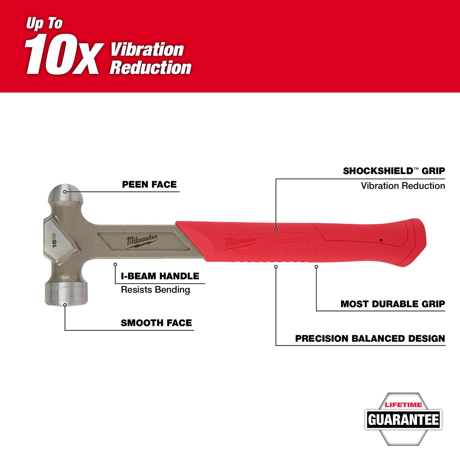 Milwaukee Tool 48229130 Milwaukee Steel Ball Peen Hammers Summit Racing